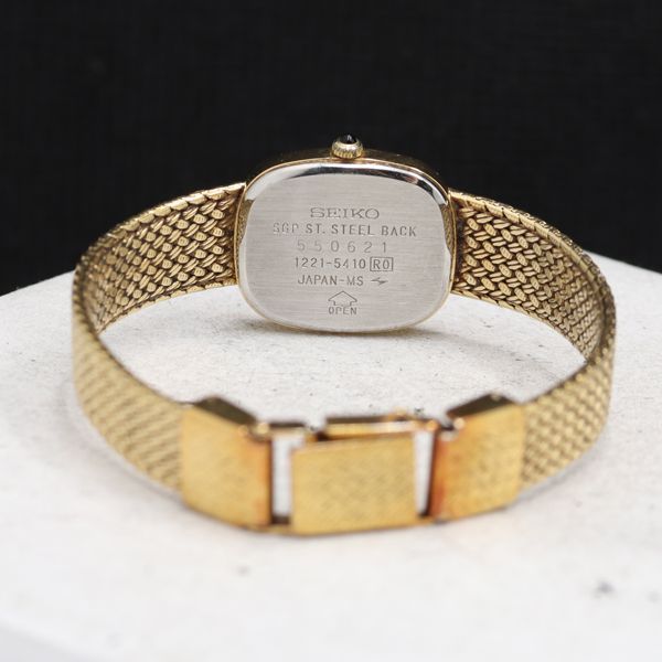 SEIKO エクセリーヌ ゴールド 腕時計 1221 5410 チェーン 希少品 SEIKO エクセリーヌ ゴールド 腕時計 1221 5410 チェーン 希少品