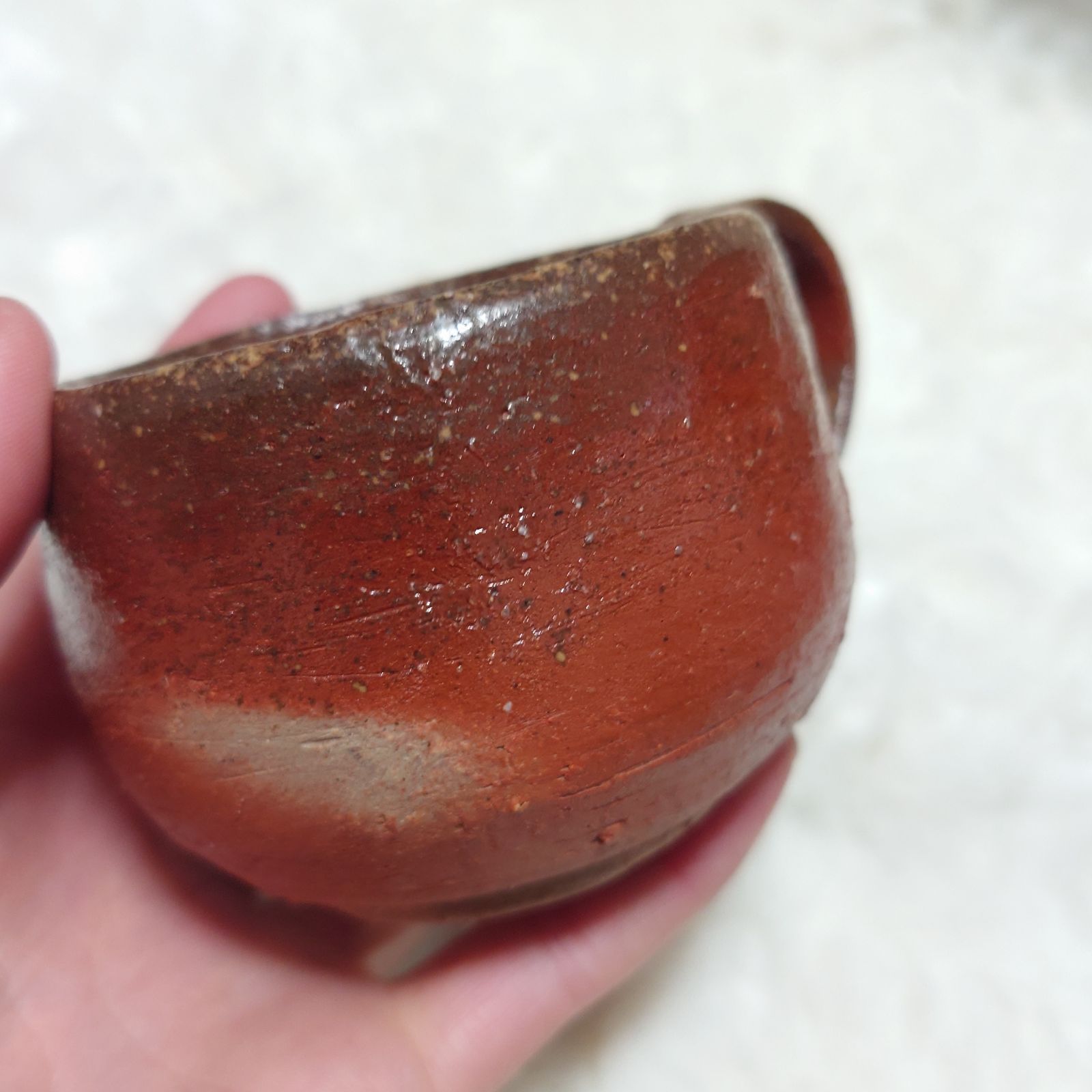 美術品・アンティーク・コレクション 【2584】はにわカップ…備前焼