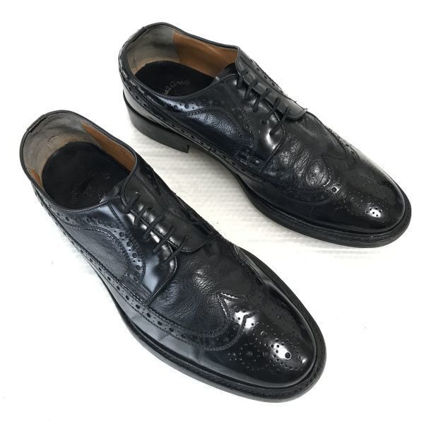 REGAL Imperial 本革 グッドイヤー製法 ウィングチップ 26.5E 黒 BLACK ビジネス dress shoes◆C-90
