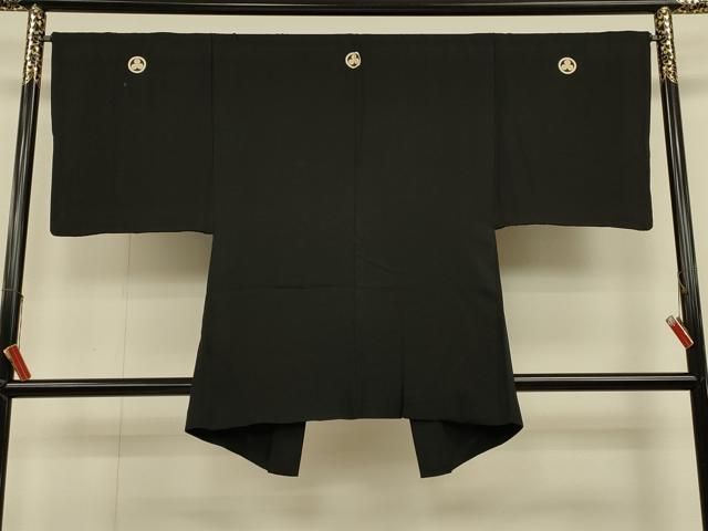 平和屋着物＃男性　羽織　濡羽色　黒地　正絹　逸品　CAAT5744id 平和屋着物＃男性 羽織 濡羽色 黒地 正絹 逸品 CAAT5744id 平和屋着物