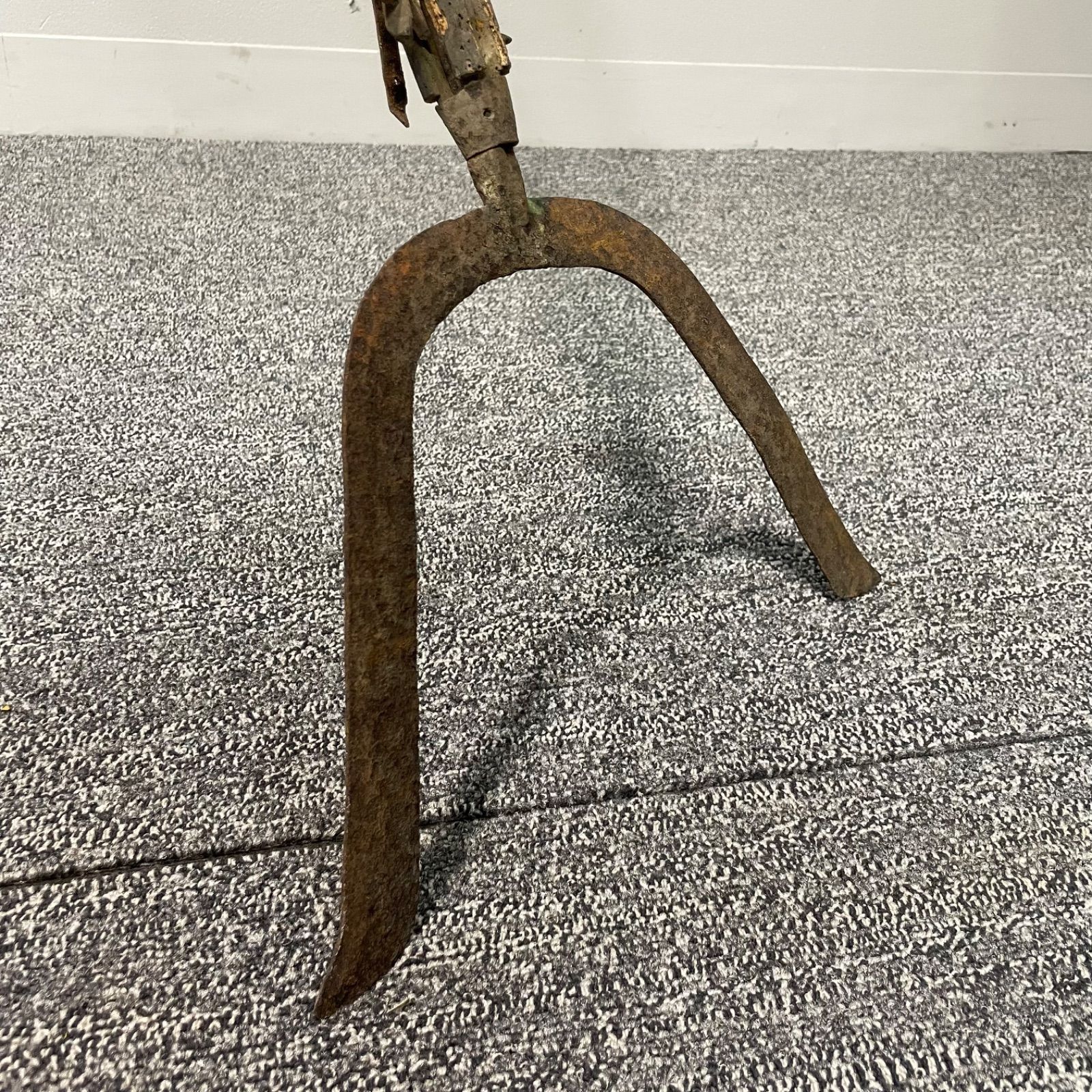 刺又 さすまた 石突付 袖がらみ ヤリ 古道具 武具 刀装具 拵え骨董