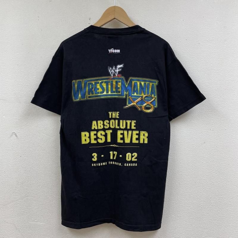 美品　WWF WWE レッスルマニア 2002 ロック ホーガン Tシャツ　L WWF WWE レッスルマニア 2002 ロック ホーガン Tシャツ L