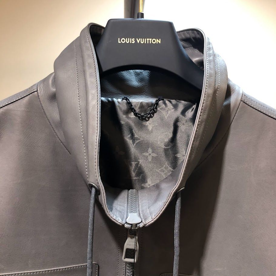 Louis Vuitton ルイヴィトン メンズ 22SS レザージャケット サイズ 56
