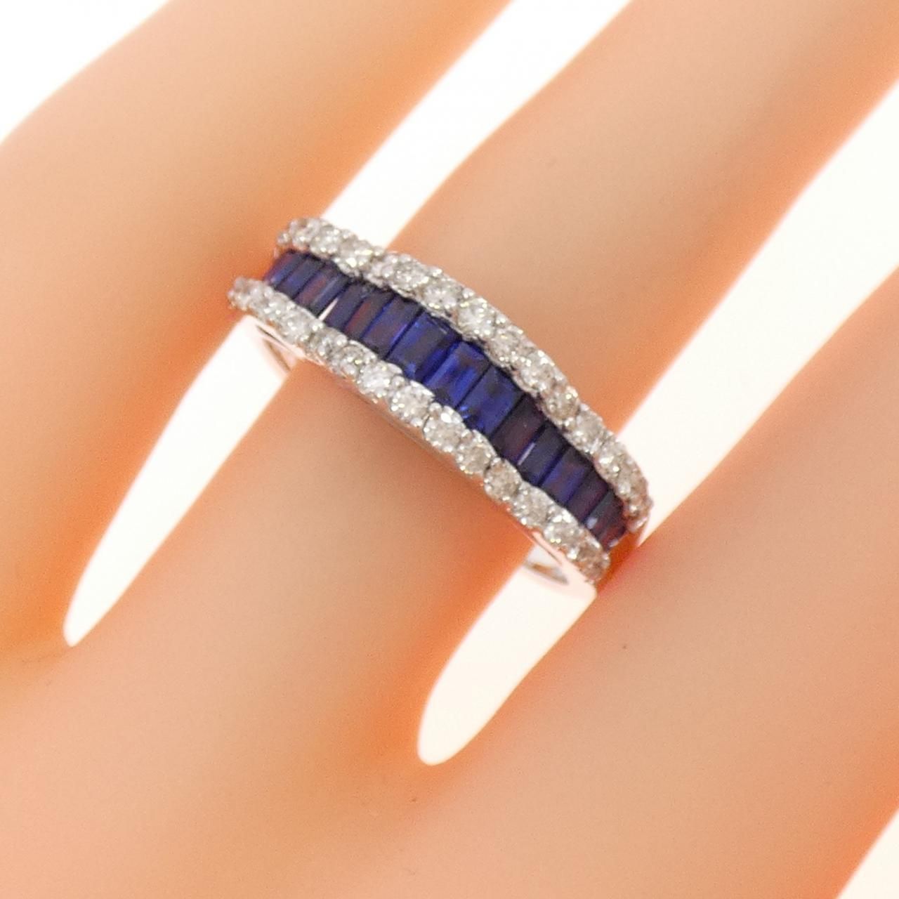 K18WG サファイヤ リング 0.98CT - メルカリ 