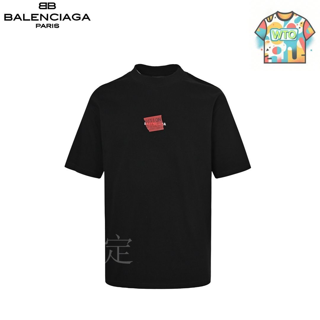 バレンシアガ25SS Tシャツテープロゴ