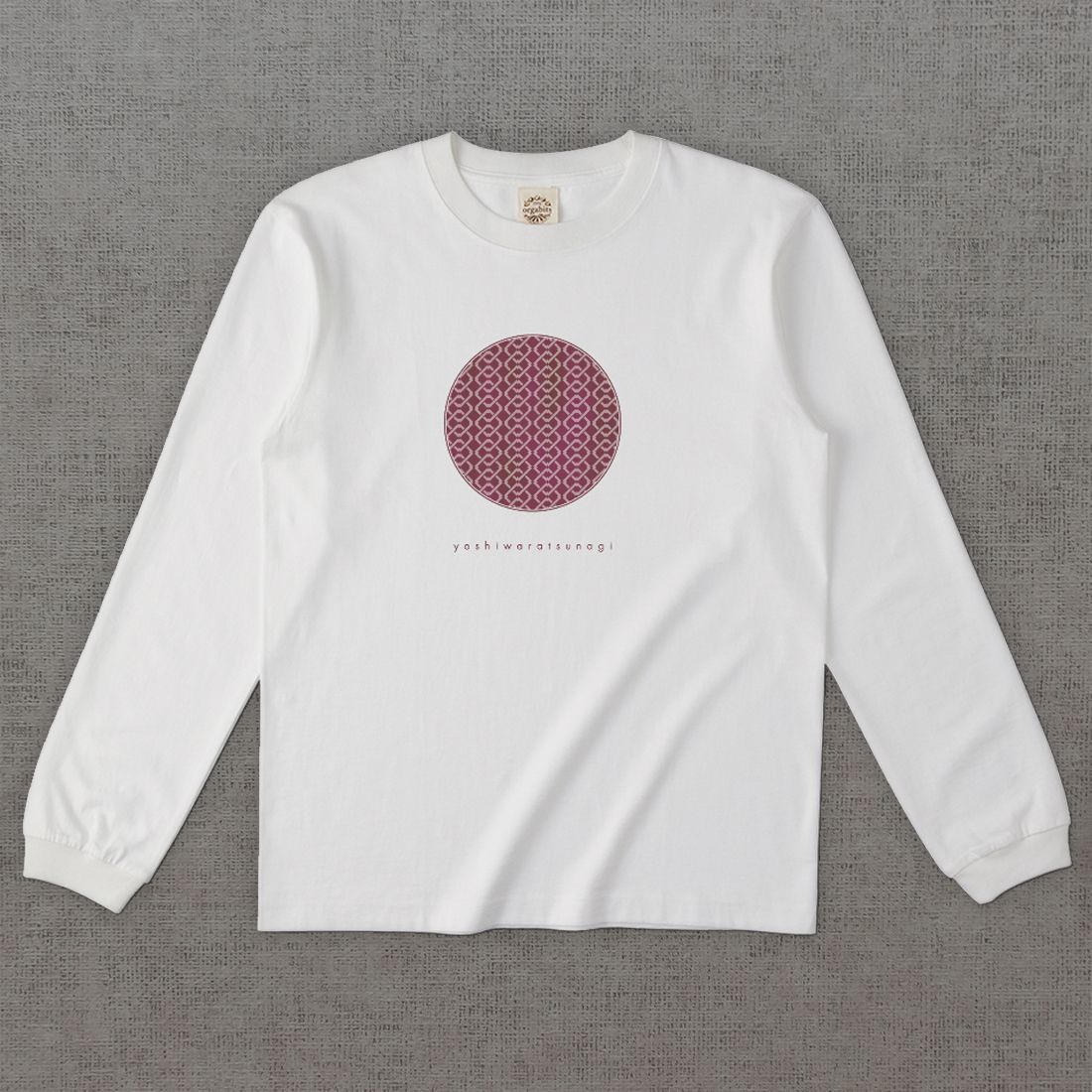 和柄長袖Tシャツ　吉原繋ぎ -彩・円-［長袖］