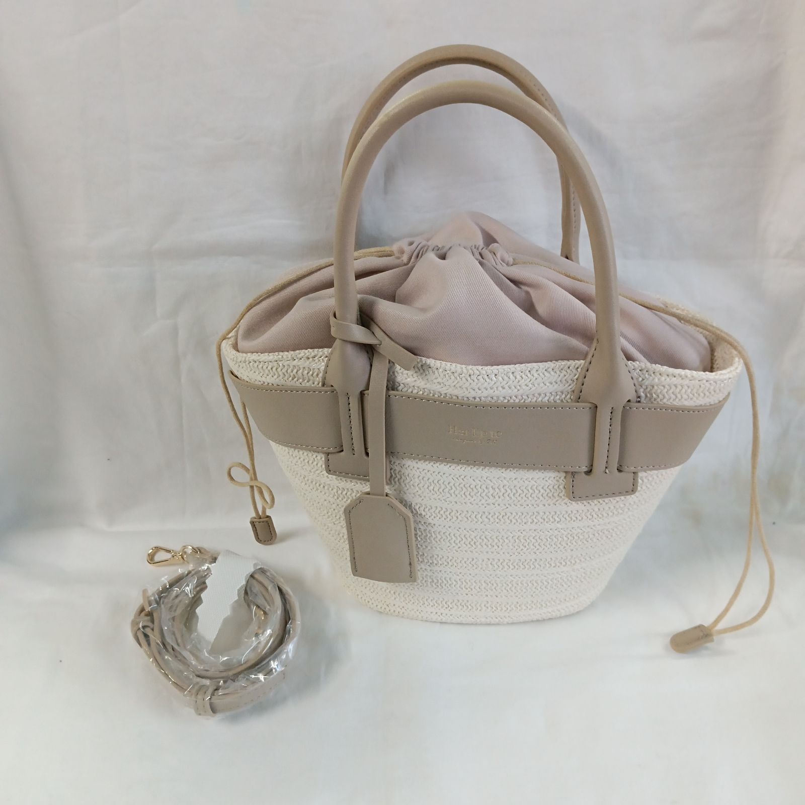 Herlipto かごバッグ ブラウン Palma Mini tote bag 【公式通販