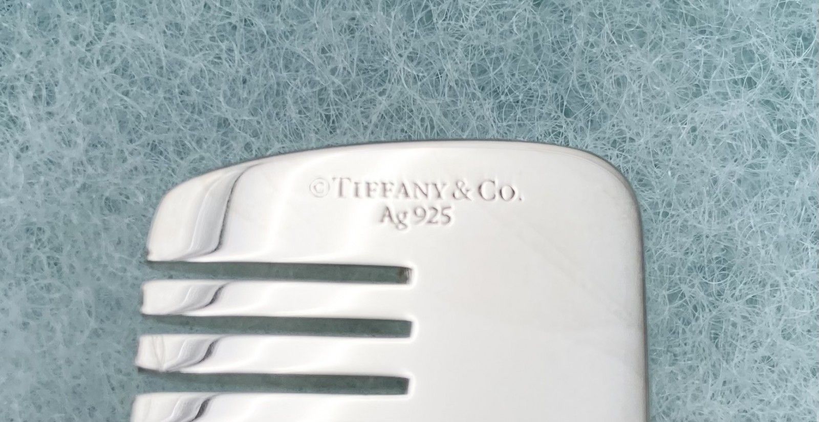 TIFFANY＆Co ティファニー 925 ベビーコーム くし 櫛 ブルー - メルカリ