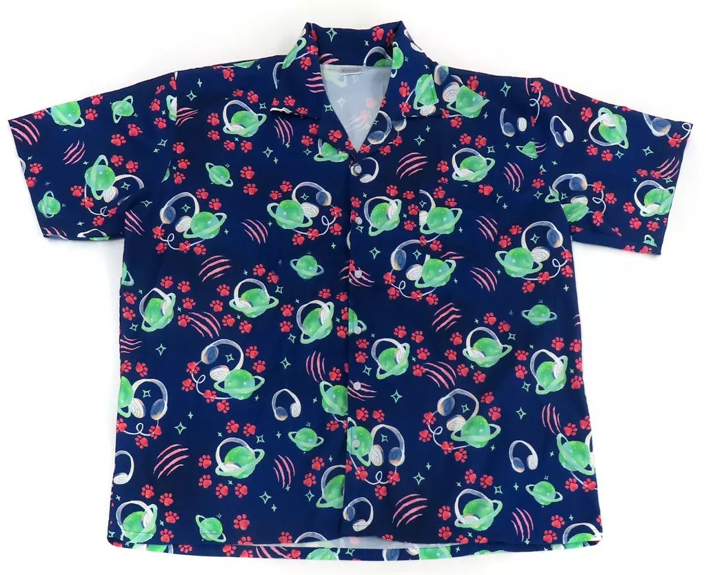 ポロシャツ ワークシャツ かのん＆すみれ＆メイ アロハ風シャツ グリーン フリーサイズ ラブライブ!スーパースター!! Liella! 4th LoveLive! Tour ～brand new Sparkle～