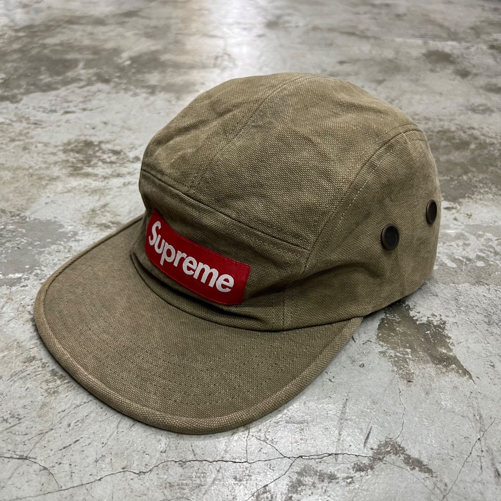 Supreme 19AW WASHED CANVAS CAMP CAP ボックスロゴ キャンプキャップ シュプリーム 98633A1
