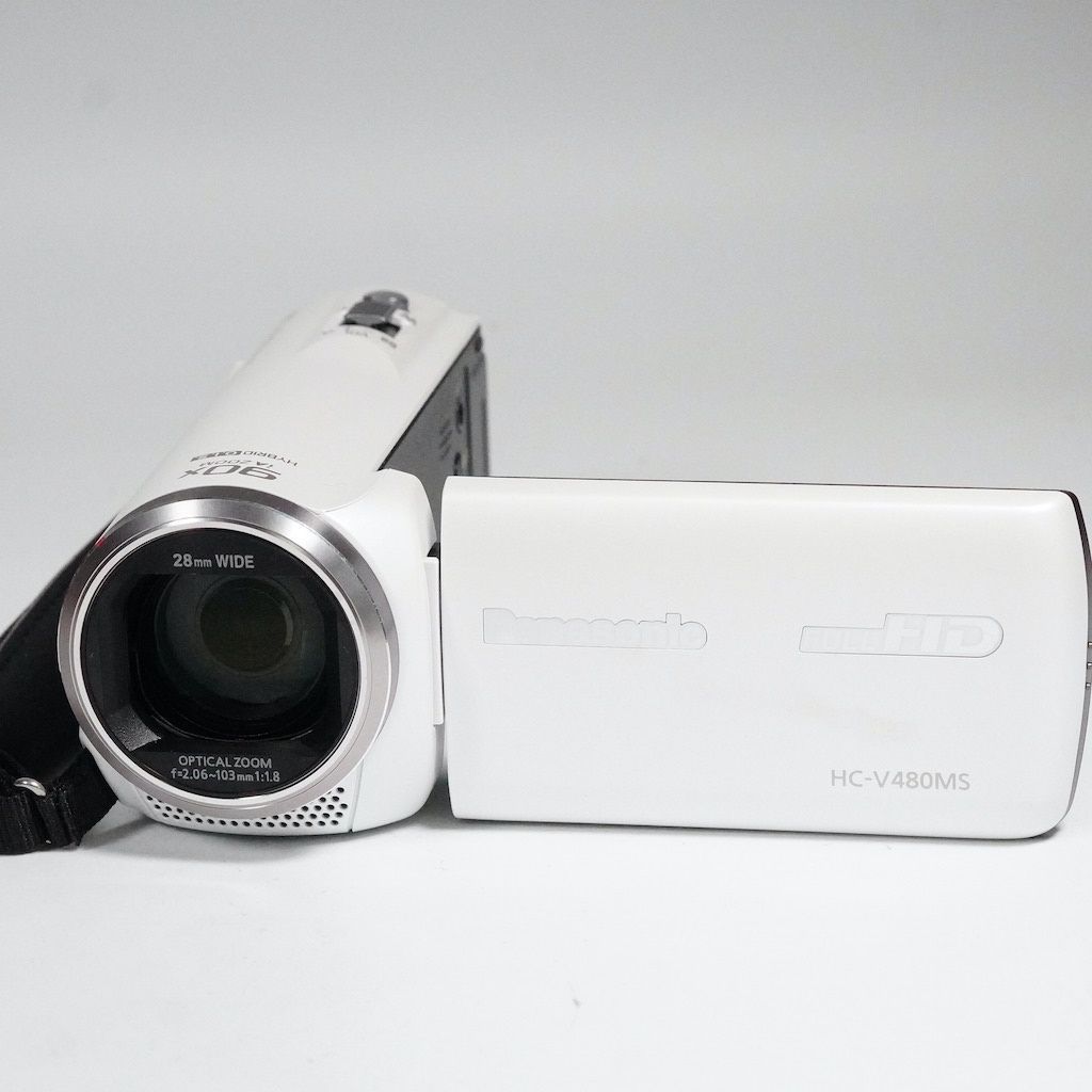 Panasonic　HC-V480MS　ホワイト Amazon.co.jp: パナソニック HDビデオカメラ V480MS 32GB 高倍率90倍