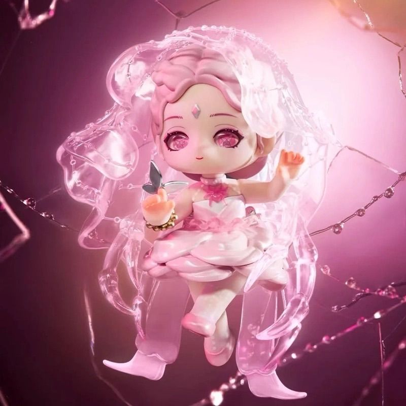 ｜シークレット DearNikki 梦织序章” Intro Dreamweaver” 夢を紡ぐ序章” Doll 人形 人偶 置物 ブラインドボックス 置物 モデル 锐变的梦-浮光捕手 Size 13cm pink hair 1点