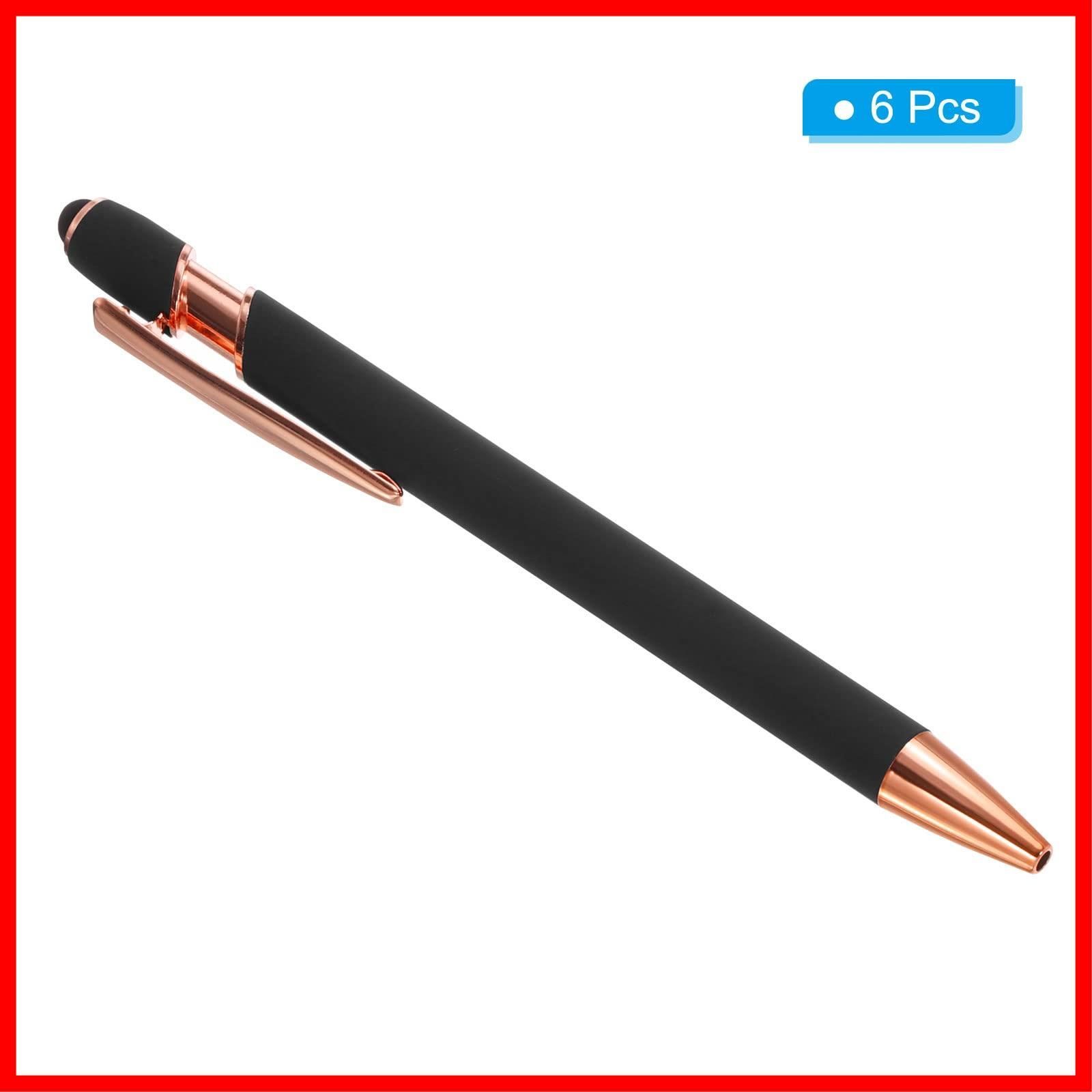 スタイラスチップ付きボールペン 12本 1.0mm ブラックインク メタルペン タッチ画面用スタイラスペン ボールペン(ブラック) スタイラスチップ付きボールペン 12本入り 1.0mm ブラックインク