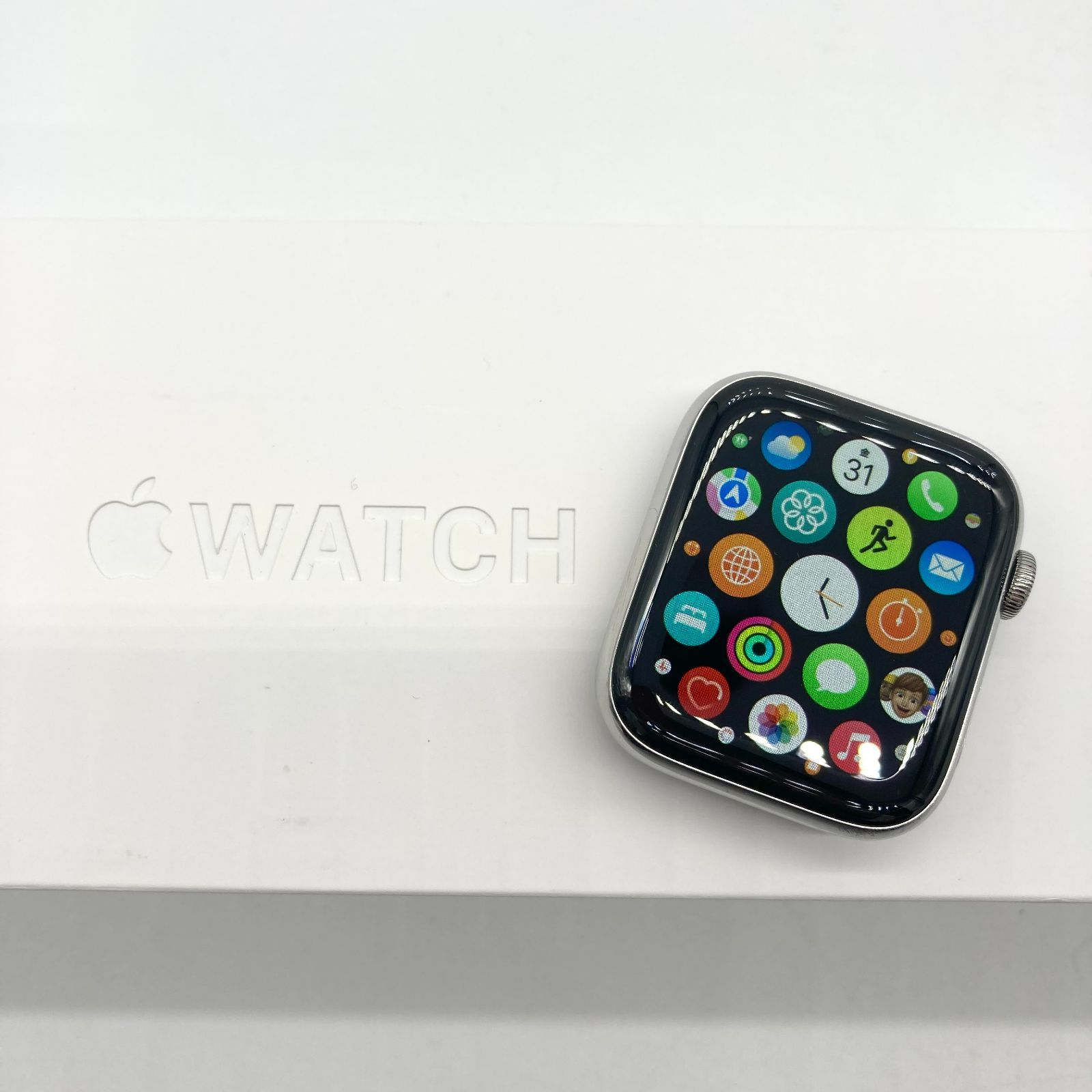 ▽Apple Watch Series 4 GPS+Cellularモデル 44mm ステンレススチール