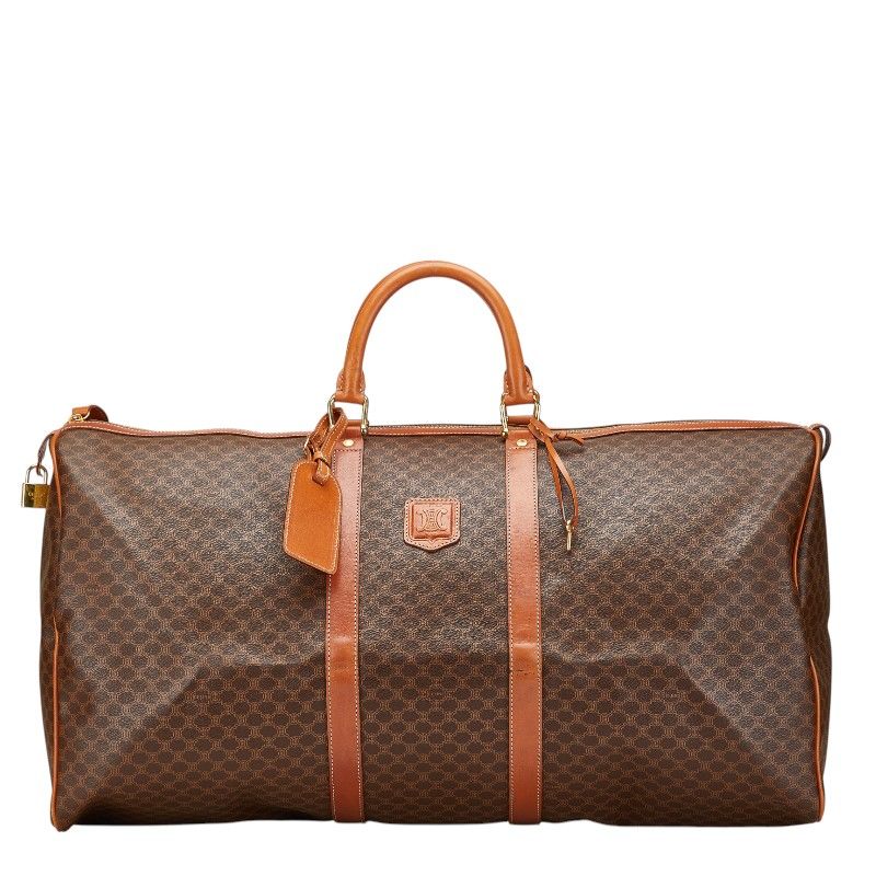 セリーヌ マカダム ブラウン PVC レザー レディース CELINE 1-0207807