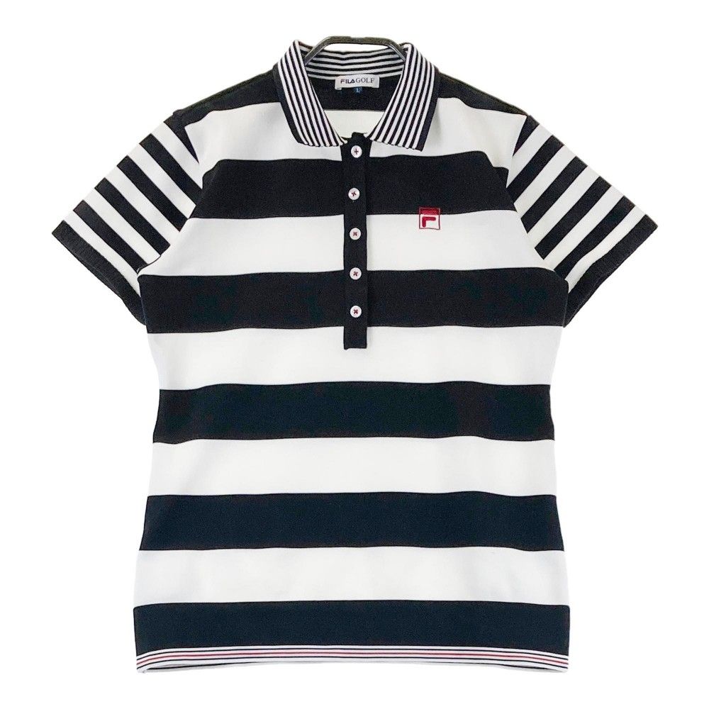 サイズ：L FILA GOLF フィラゴルフ ニット 半袖ポロシャツ