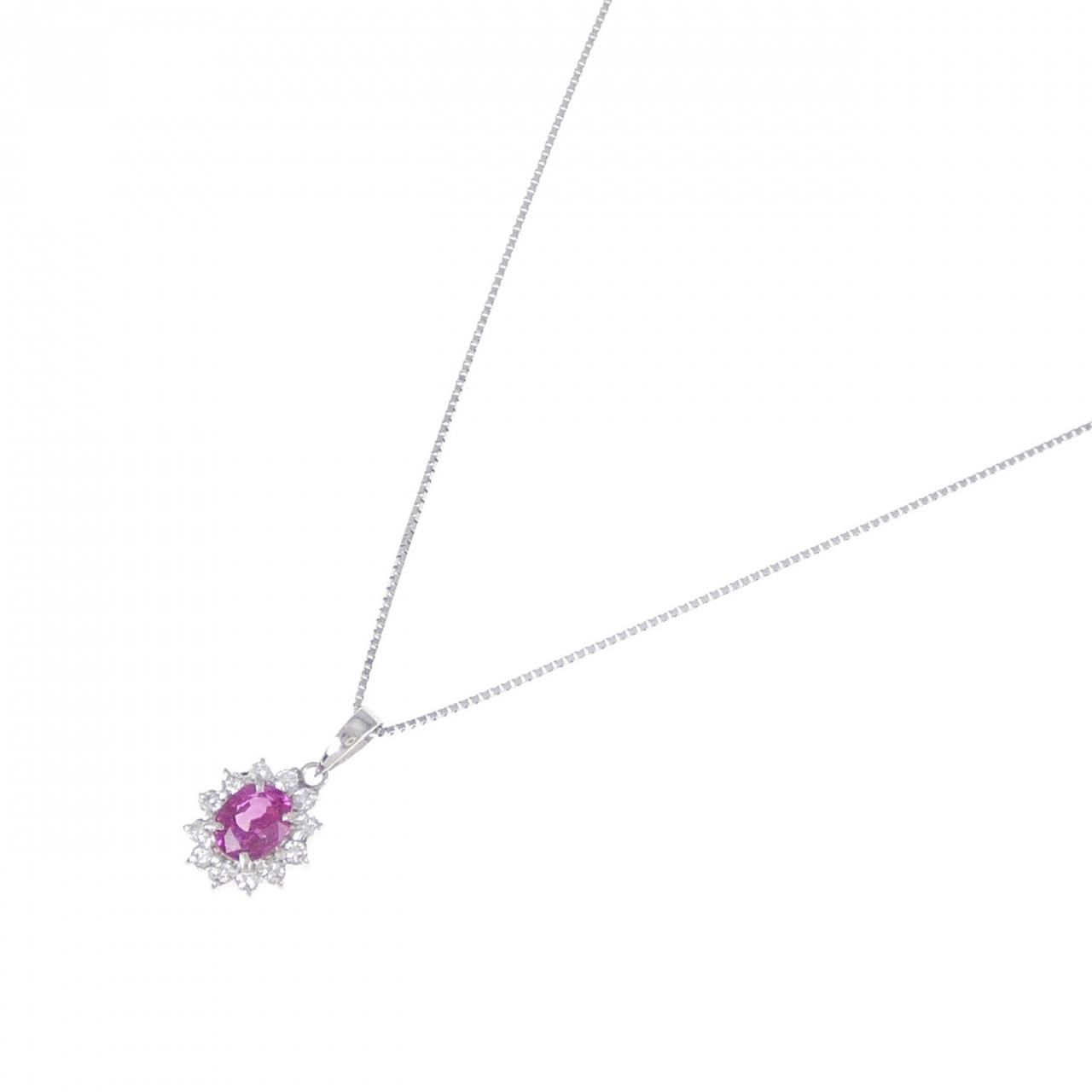 PT ルビー ネックレス 1.33CT