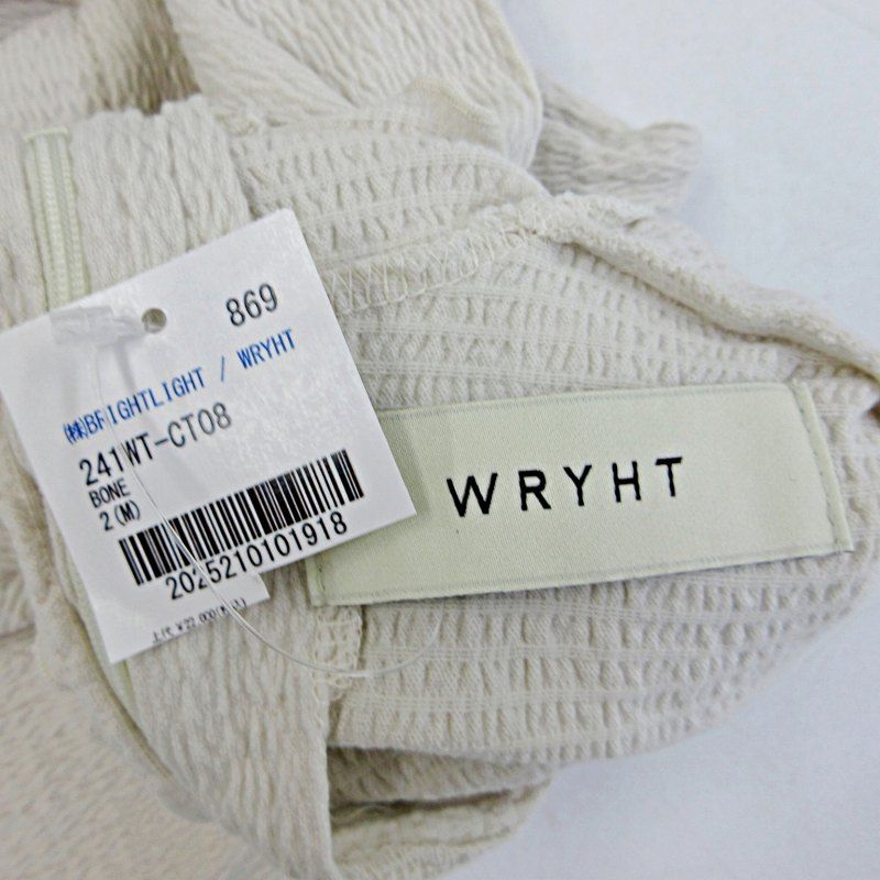 ライト WRYHT 24SS SHIRRING BORDER TURTLE NECK TOP カットソー