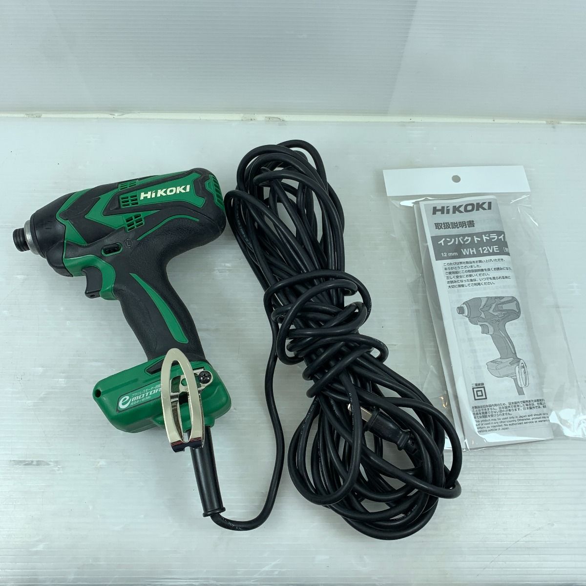 κκHiKOKI ハイコーキ 電動工具 インパクトドライバ 本体のみ コード式 12mm 10024 WH12VE グリーン