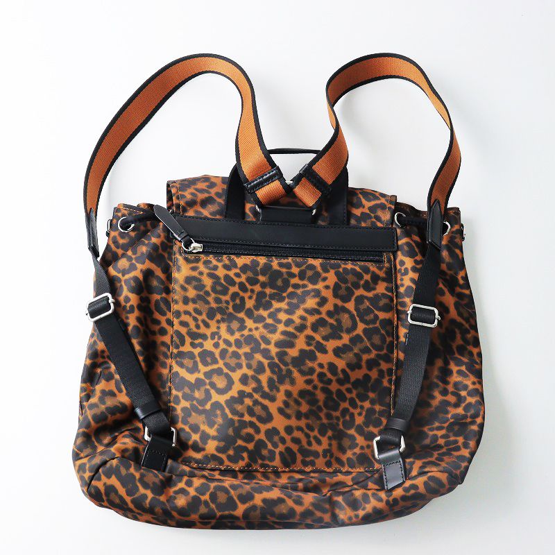 極美品 コールハーン COLE HAAN ナイロン フラップ バックパック  