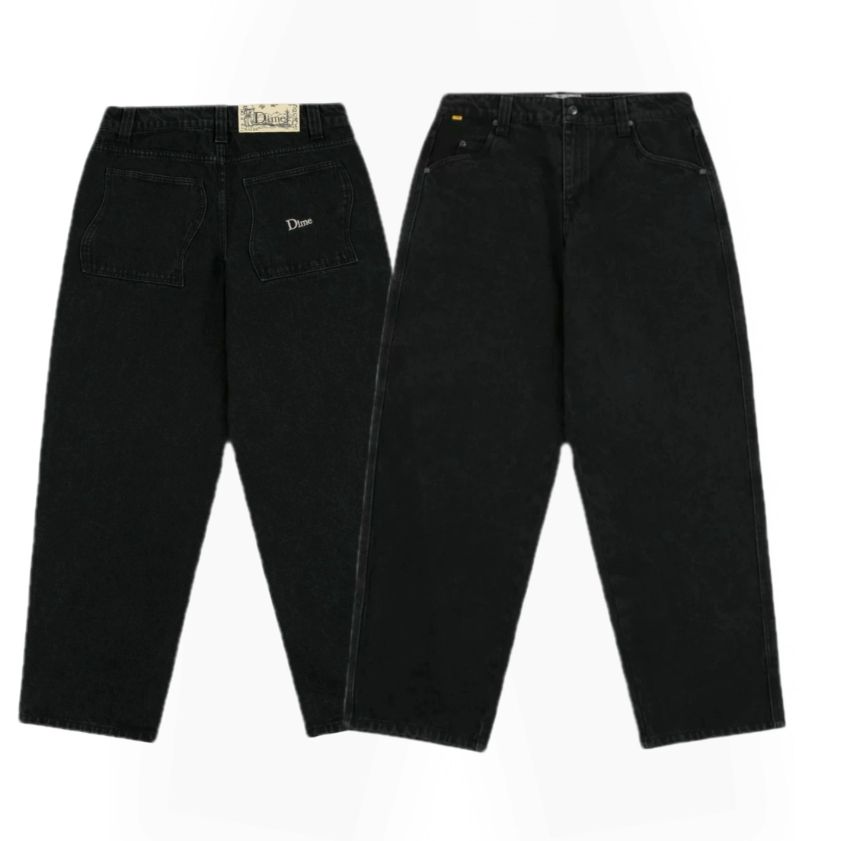 新品 Dime ダイム バギージーンズ デニム パンツ ブラック