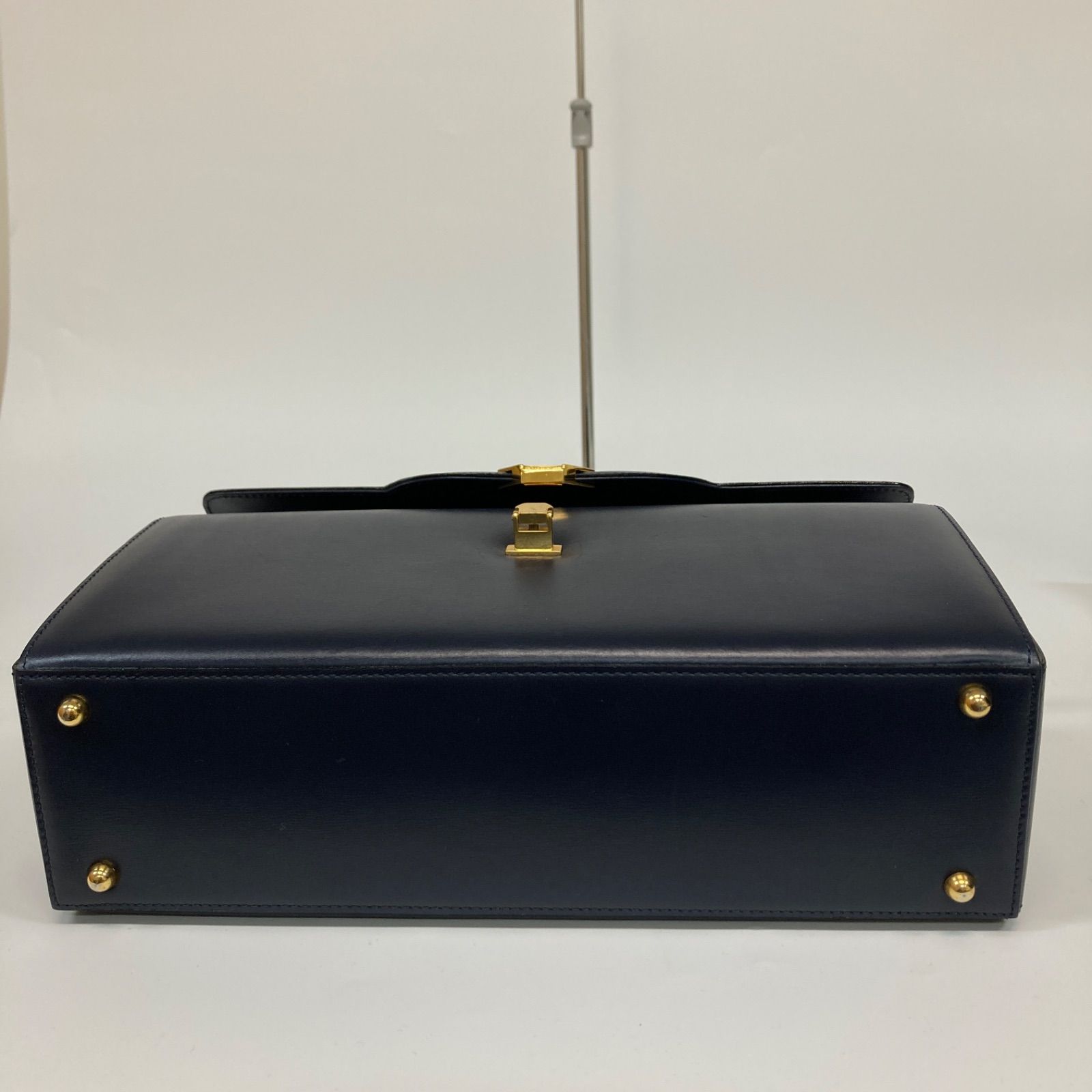 新品】銀座カネマツ カバン ハンドバッグ フォーマル ネイビー 【KB52 