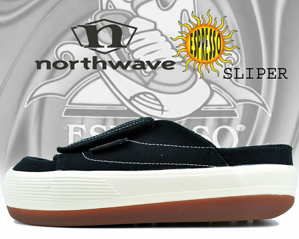 ノースウェーブ エスプレッソ スリッパ ブラック ホワイト Northwave ESPRESSO SLIPPERS BLACK|WHITE nw005-blw