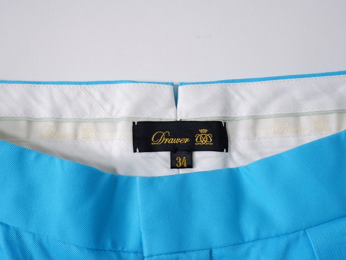 Drawerドゥロワー コットンサテン テーパードタックパンツ 34 LPTA79433 DECORATOM_COM_BR