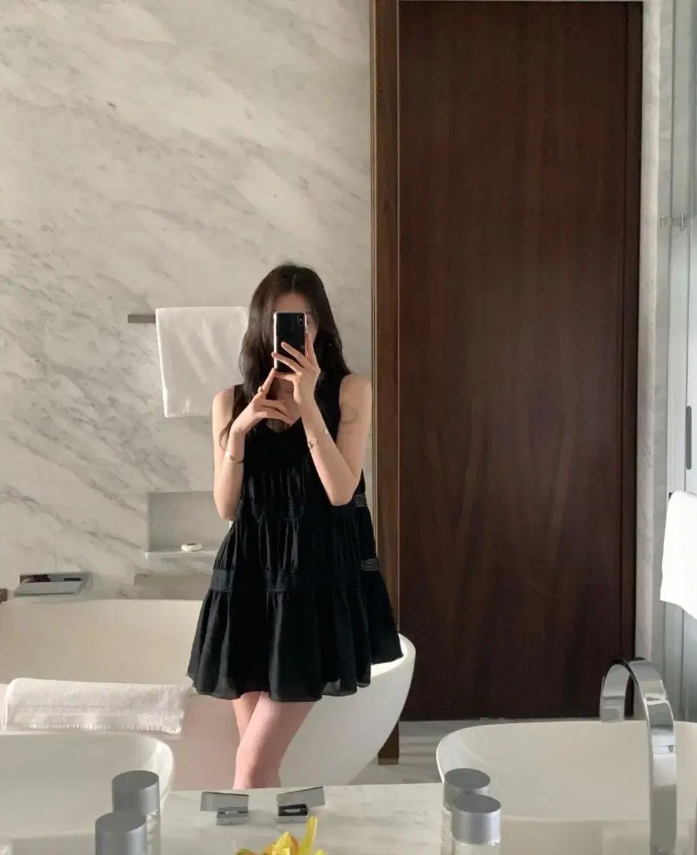 Le Plein Giselle Black Dress Long