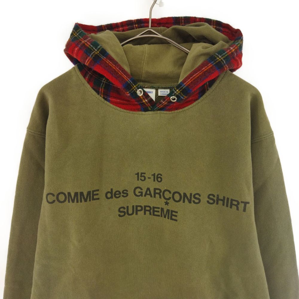 SUPREME (シュプリーム) 15AW×COMME des GARCONS SHIRT Hooded ...