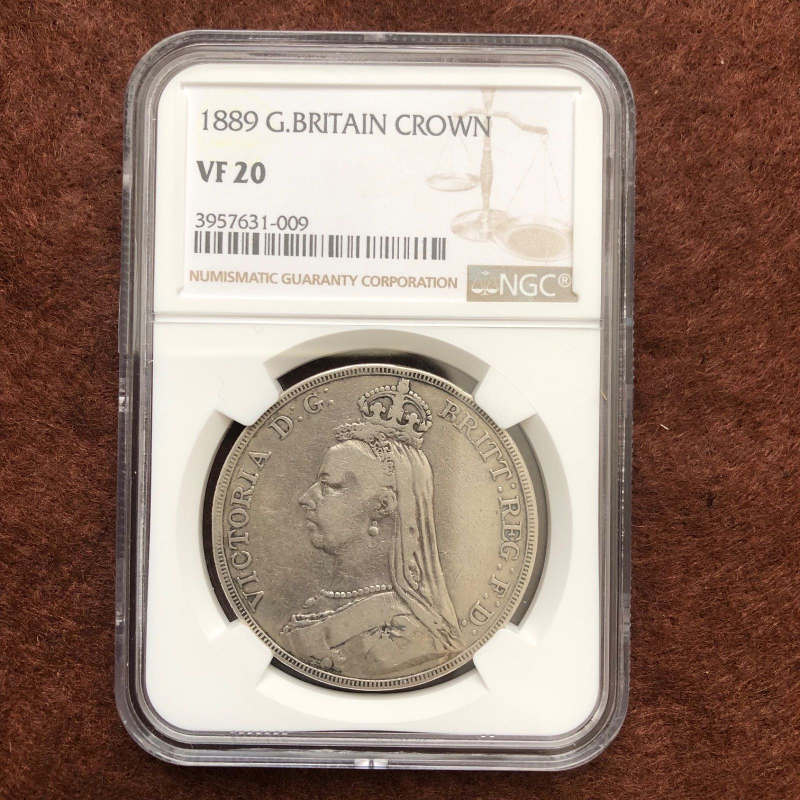 NGC 1889年 ヴィクトリア女王 ジュビリーヘッド クラウン銀貨 - メルカリ