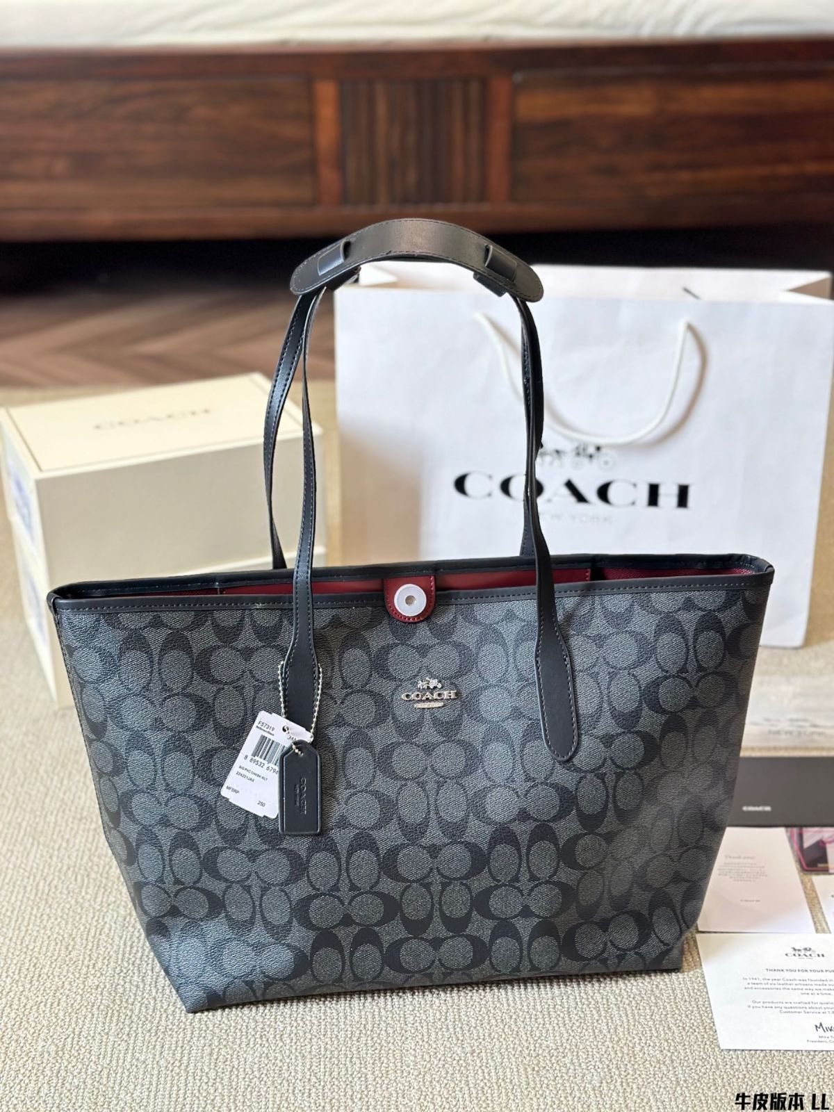 Coach-city toteクラシックバックルトートバッグ|ワンショルダー|ハンドバッグ リュックサック 財布ゼロ 手首バッグ ショルダーバッグ -WTO輸入5