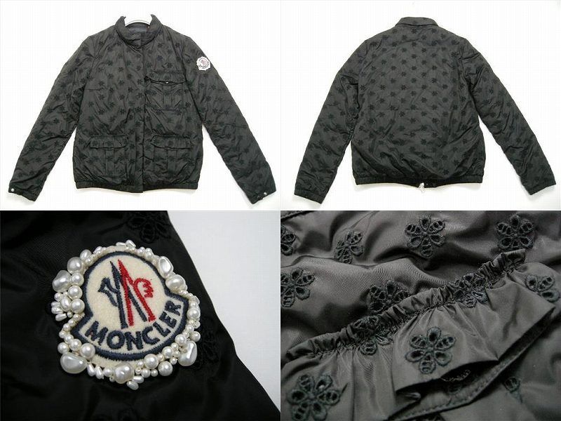 MONCLER×SIMONE ROCHA 花刺繍ダウンHILLARY