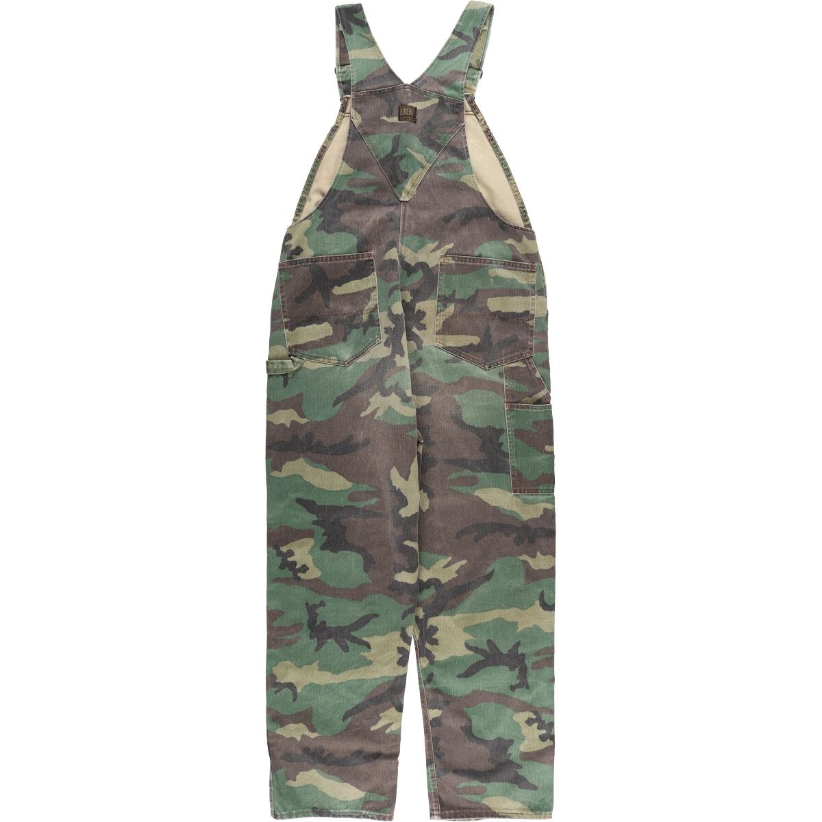 LIBERTY迷彩オーバーオール ダブルニー 80s LIBERTY 迷彩 ダブルニー オーバーオール 30×32 - Sixpacjoe Web Shop