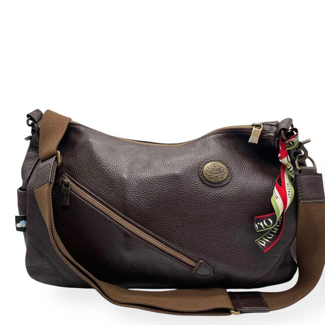 Orobianco 2Weyバッグ 未使用品 即決*【クロコ型押しオールレザー☆】美品 Orobianco 2way