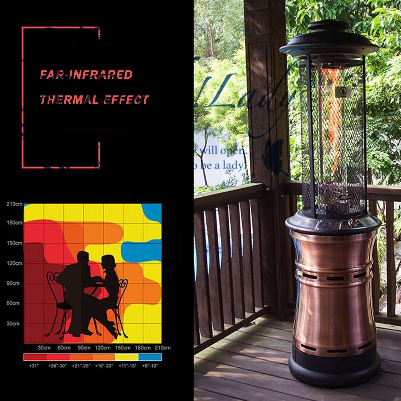 屋外ガス家庭用ヒーターバー レストランヒーター ランドスケープ グリルストーブ 商業家庭用 シルバー