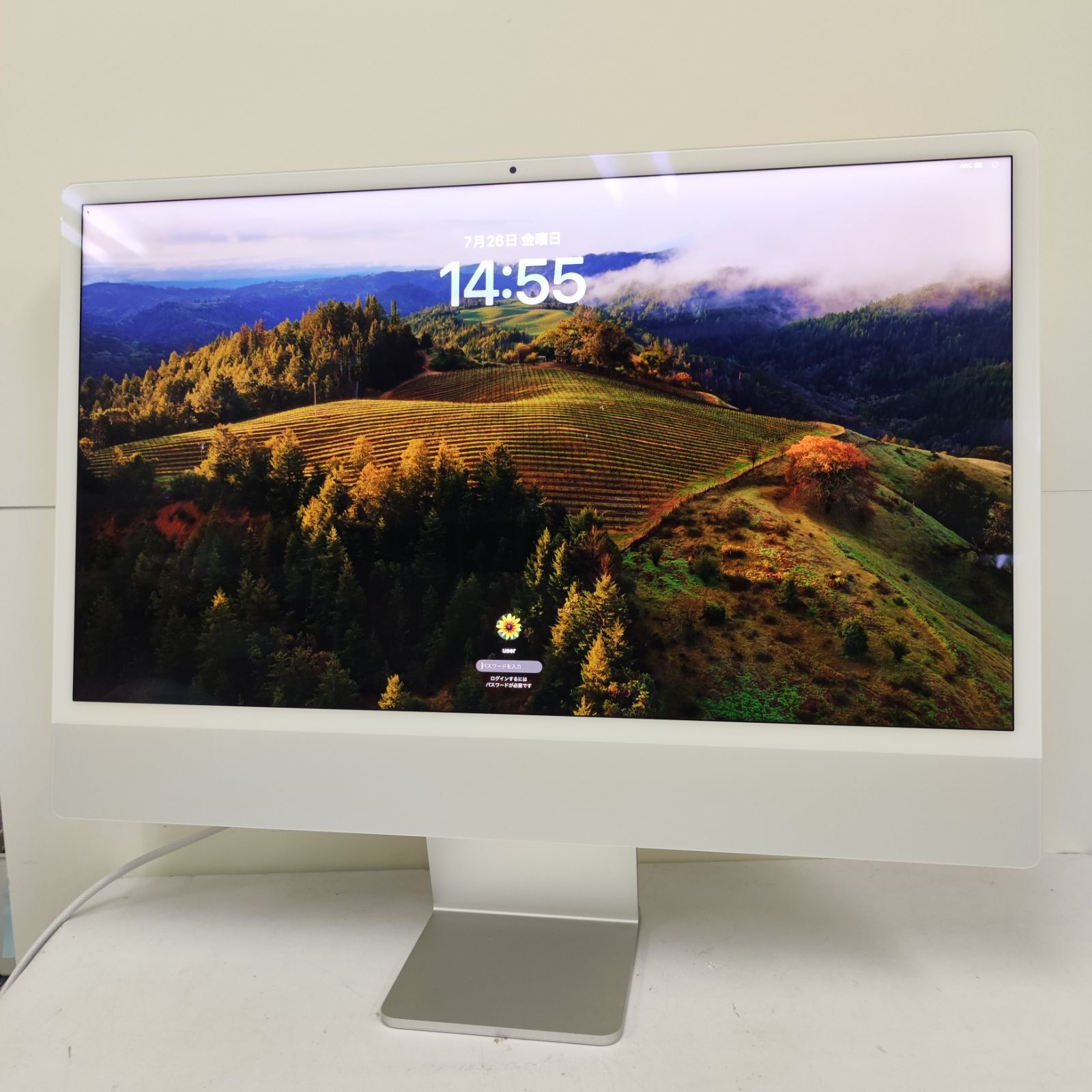 中古品】 iMac 21.2 24inch M1/8GB/256GB シルバー