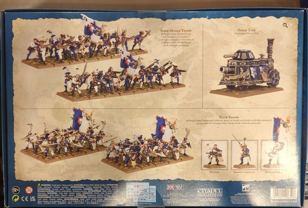 GAMES WORKSHOP WARHAMMER THE OLD WORLD EMPIRE OF MAN BATTALION