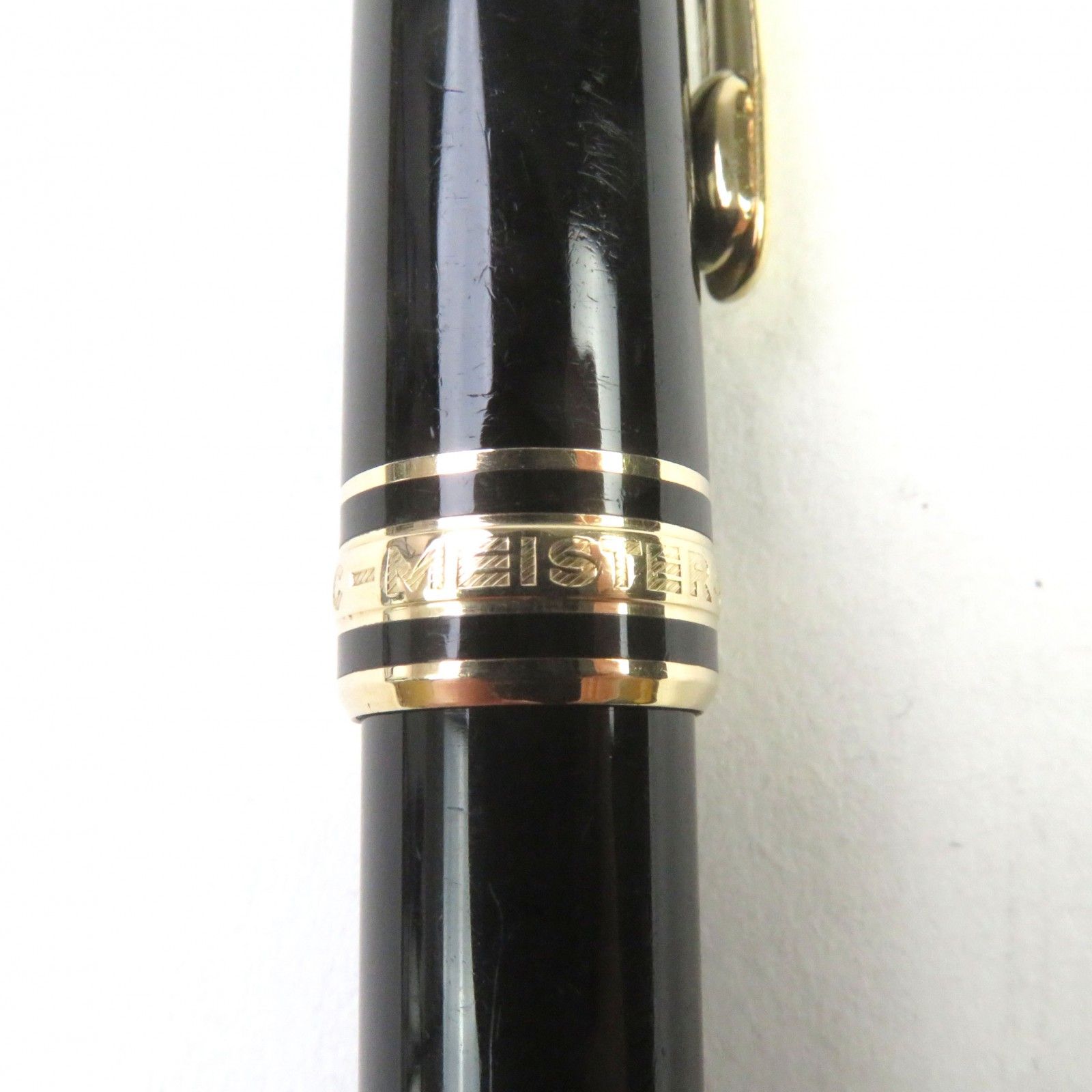 『良品』MONTBLANC モンブラン マイスター シュテュック 万年筆14K 良品○MONTBLANC モンブラン マイスターシュテュック 14K ロゴ刻印