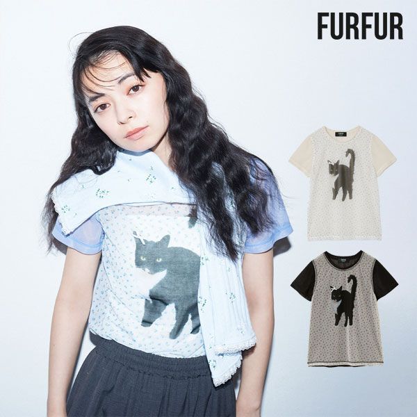 トップス andmary Ravi fur tops black ANDMARY】Ravi fur tops アンド