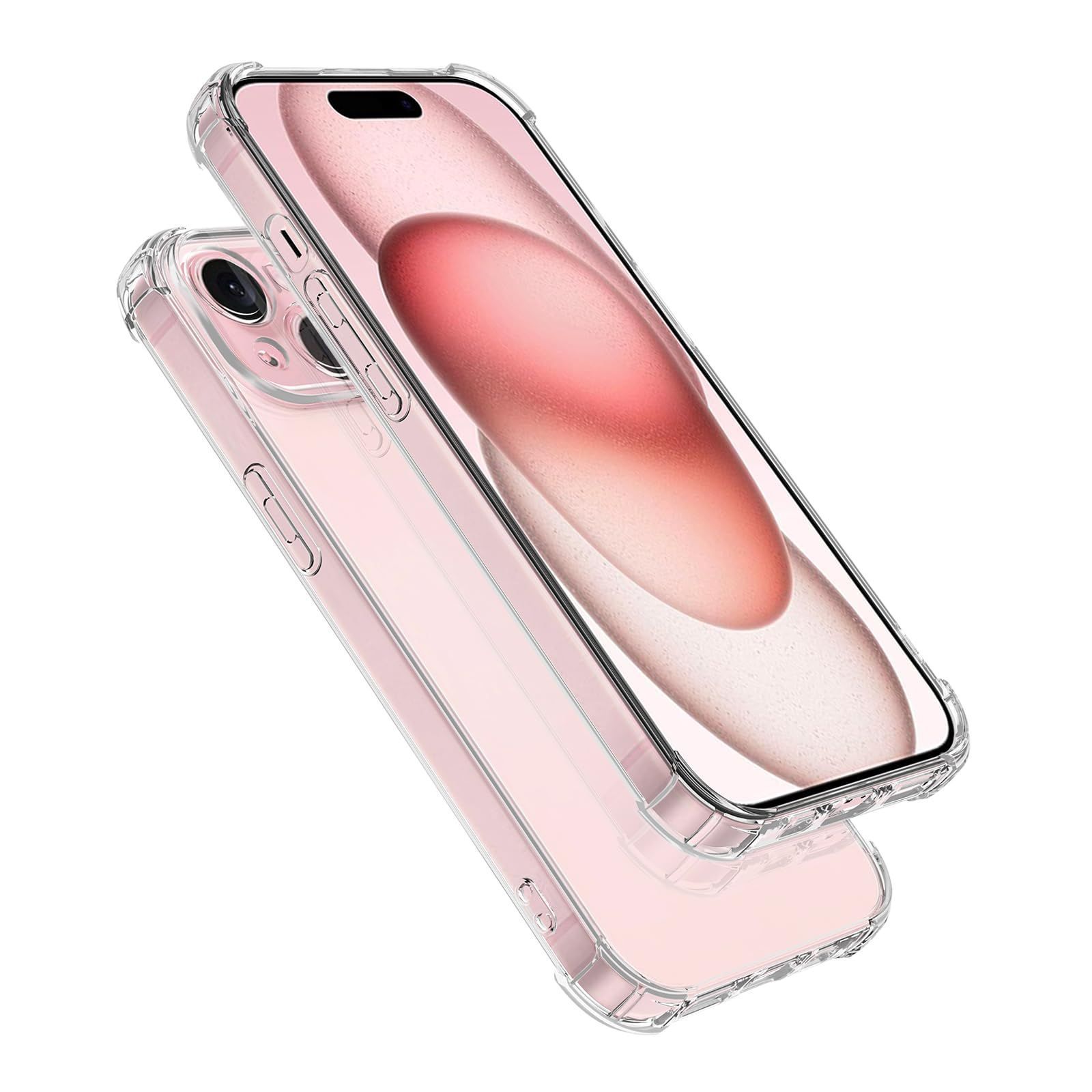 商品 クリアシリコンケースiphone 高い 15 15 カバー 15 背面 耐衝撃 iphone 薄型 iphone 柔軟 iphone TPU スマホカバー クリア カバー 15ケース PinLiSheng iphone15ケース iphone ケ