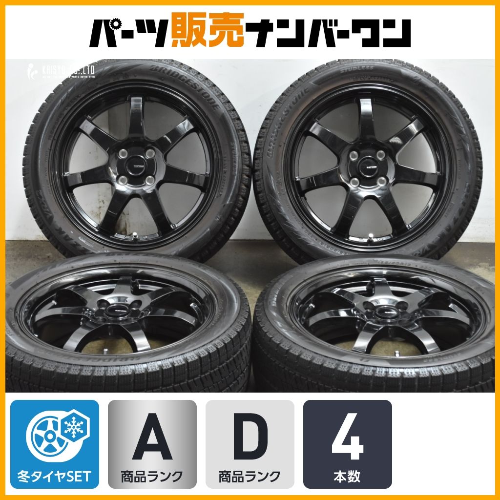 ホイール G SPEED 16in 6J 45 PCD100 ブリザックVRX2 195 50R16 ロードスター スイフト ヤリス ヴィッツ フィット スイフト