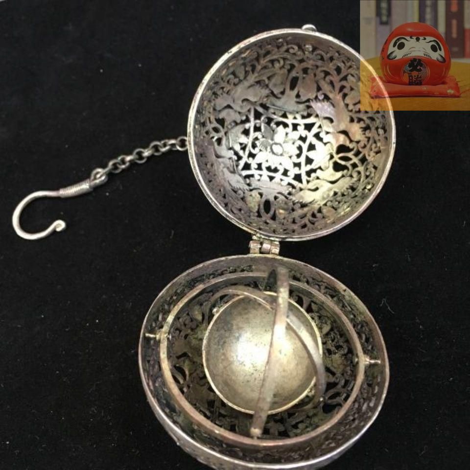 銅細工 香薰炉 香炉 装飾品 工芸品 美術品 置物 新品未使用】銅器 香炉 三足九龍炉 茶道薫香炉 香道具 装飾品