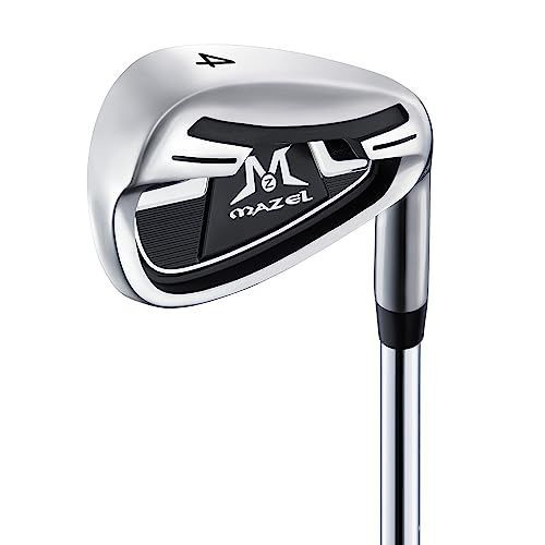フレックス:S_単品 番手:4 MAZEL (マゼル) ゴルフ クラブ アイアン スチールシャフト 単品(番手:4，5，6，7，8，9，PW，SW) メンズ 右用 バッグなし・クラブのみ (フレックス:S， 単品 番手:4)