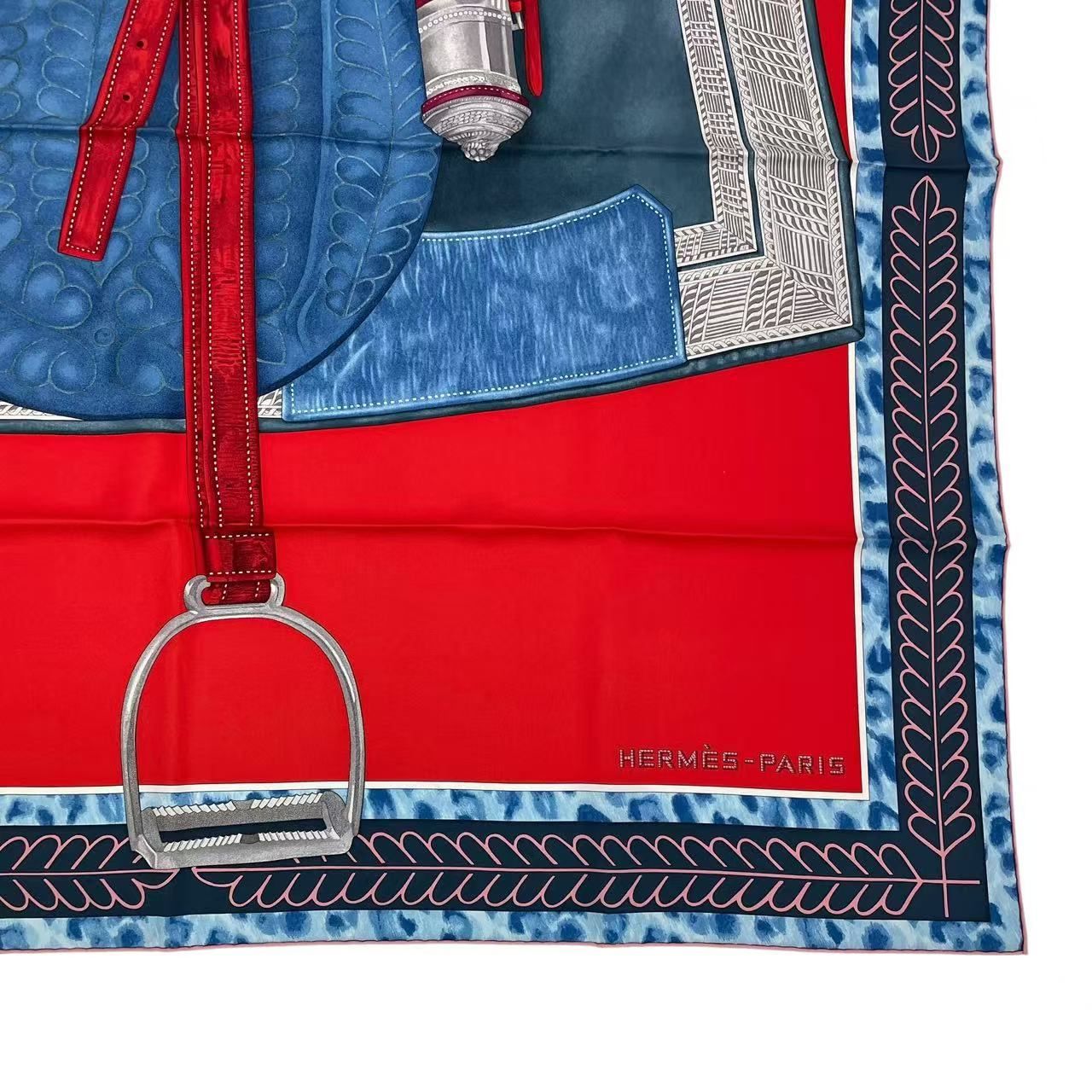未使用品 HERMES エルメス カレ90 SELLE D'APPARAT MAROCAINE