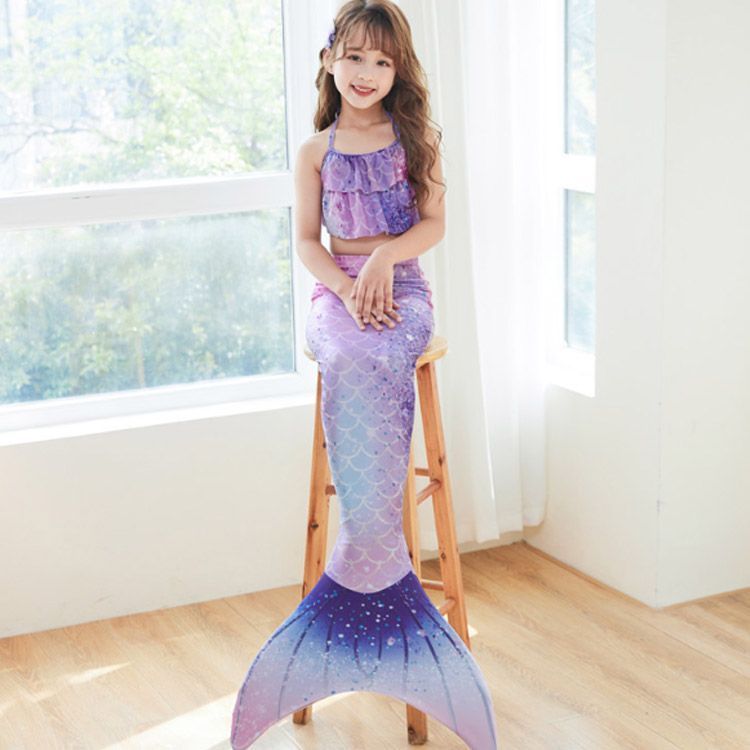 3点セット 人魚姫 水着 キッズ 女の子 プリンセス マーメイド