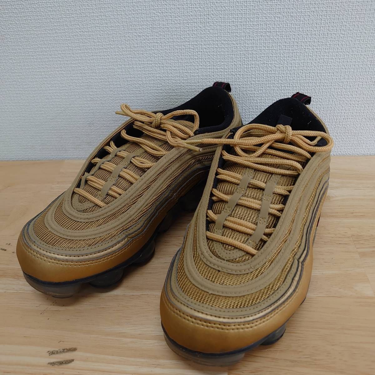 NIKE ナイキ AIR VAPORMAX '97 エア ヴェイパーマックス メタリックゴールド METALLIC GOLD AJ7291-700 25.5 10111423