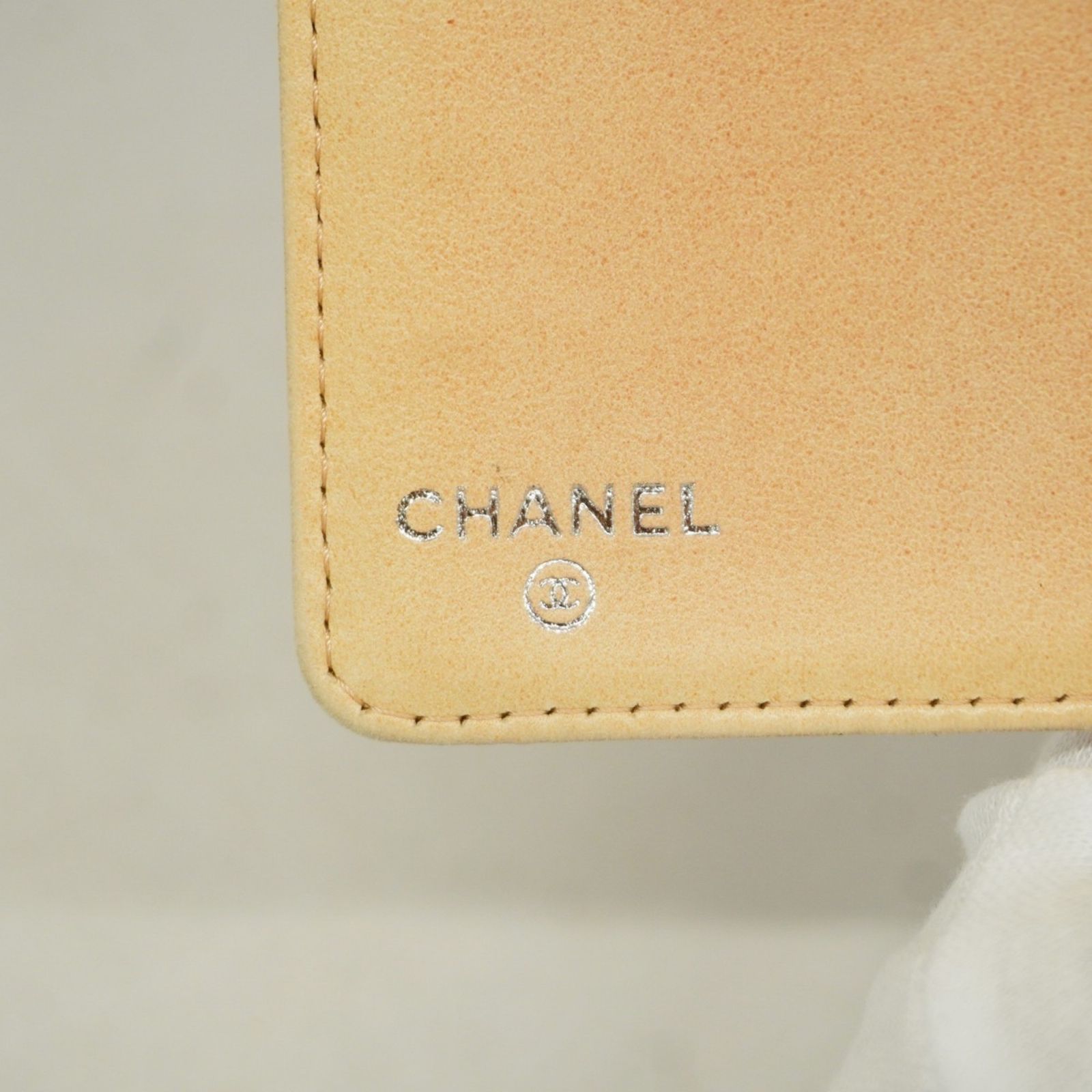 CHANEL シャネル カメリア 長財布 ラムスキン ベージュ　グレージュ 5gd4320-h】シャネル 長財布 カメリア ラムスキン ピンク