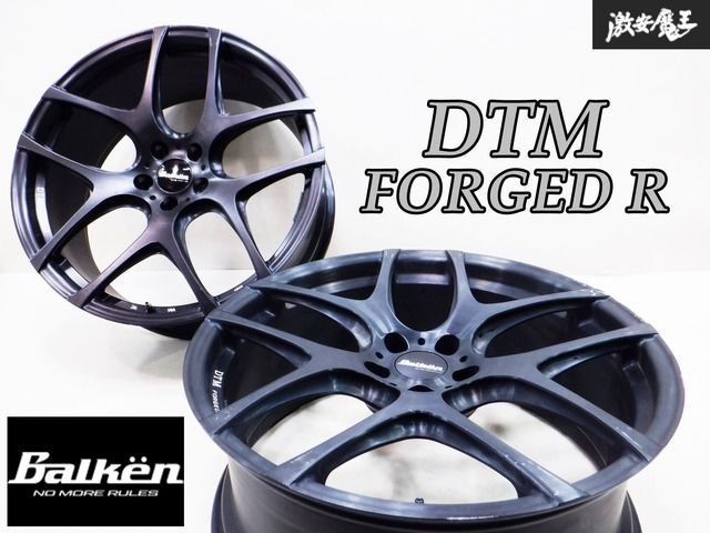 Balken ヴァルケン DTM FORGED R 鍛造 モノブロック 21インチ 9J +40 5穴 5Ｈ PCD114.3 マットブラックアナダイズ 2本 1ピース