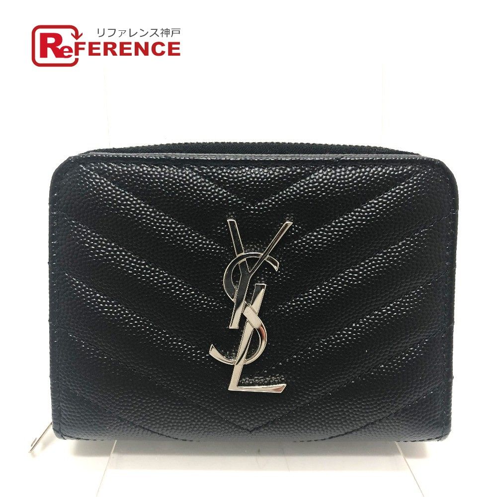 サンローランパリ YSL Vステッチ ウォレット 2つ折り財布 レザー